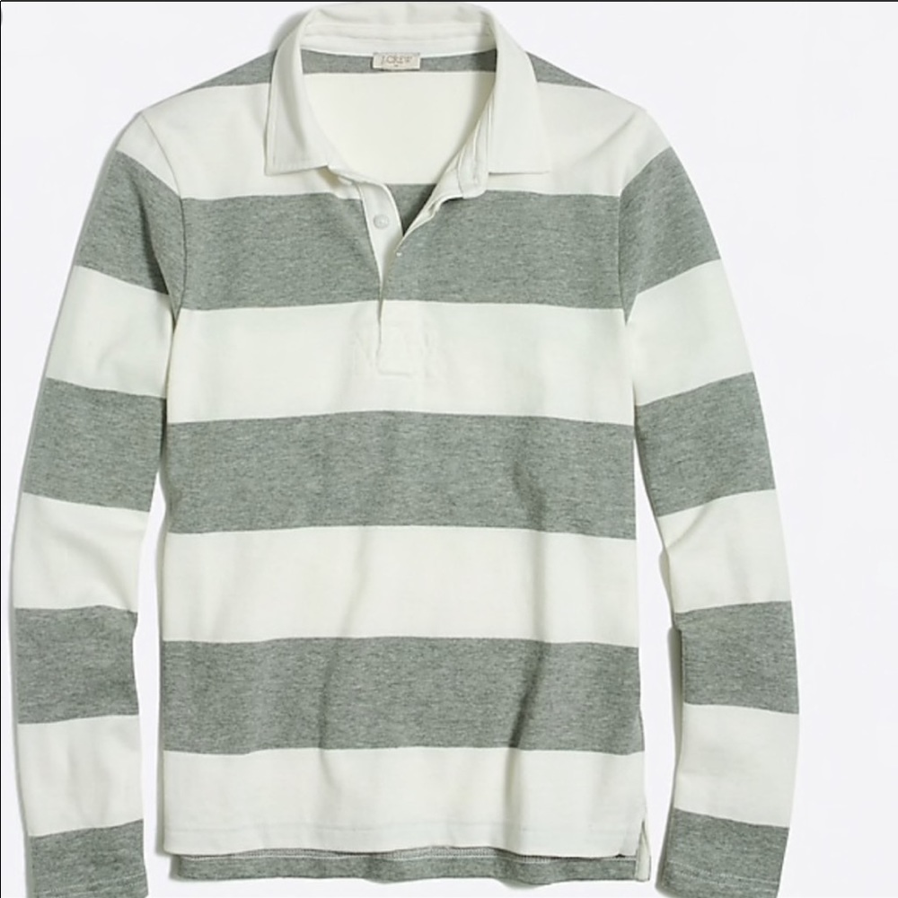 J Crew Rugby Stripe Polo